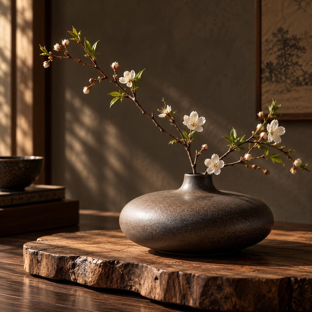 Clover Black Ceramic Vase — Wakefield's